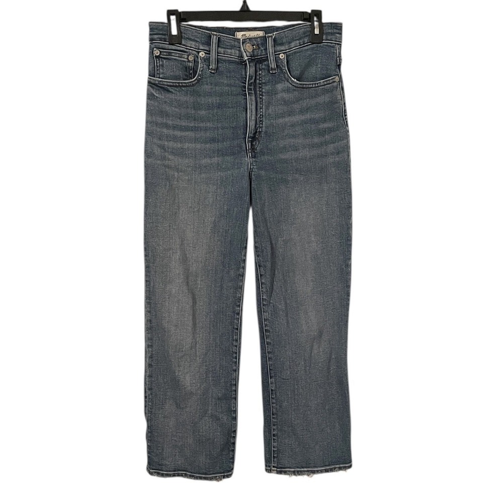 Madewell Women's Denim Atala Wash Slim Wide-Crop Jeans Size 28